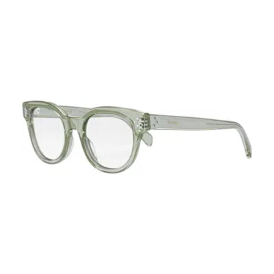 Celine Eyeglasses Cl50109i Transparent Teal Mini In Gray
