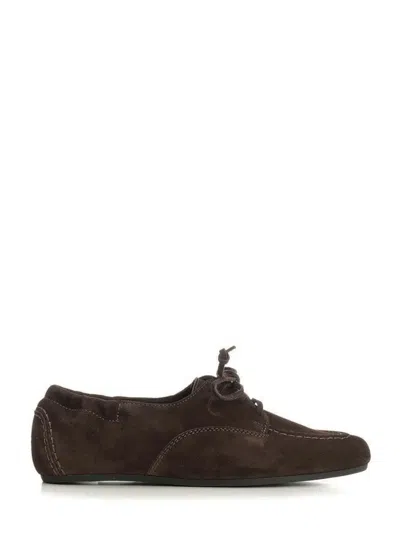 Celine Lace-up Loafer 05 In Brown