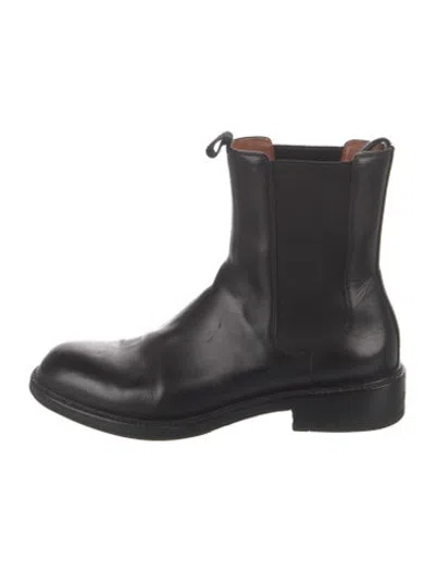 Pre-owned Celine Leather Chelsea Boots In Black