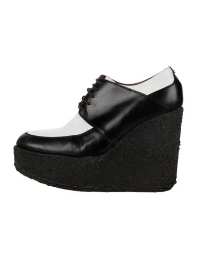 Pre-owned Celine Leather Colorblock Pattern Pumps In Black