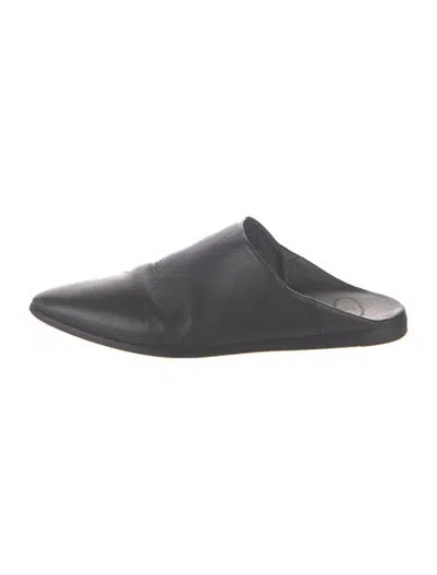 Pre-owned Celine Leather Mules In Blue/grey