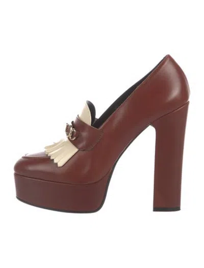 Pre-owned Celine Leather Pumps In Brown