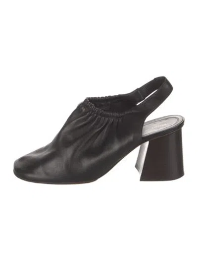 Pre-owned Celine Leather Slingback Pumps In Black