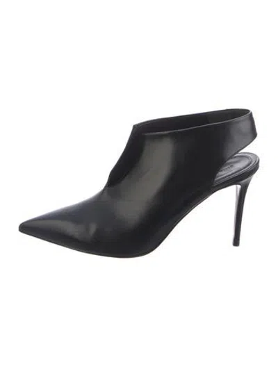 Pre-owned Celine Leather Slingback Pumps In Black