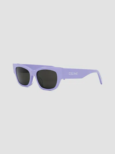 Celine Men's Monochrom 56mm Cat-eye Sunglasses In Shiny Lilac Smoke