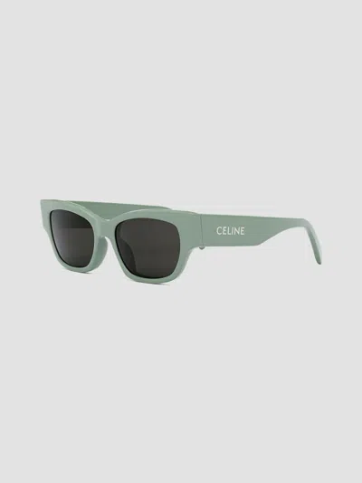 Celine Men's Monochroms 54mm Cat Eye Sunglasses In Light Green Smoke