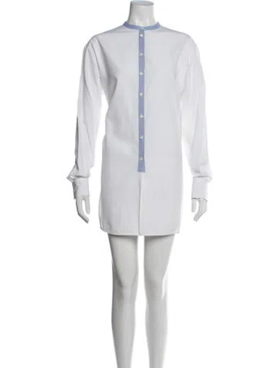 Pre-owned Celine Mini Dress In White
