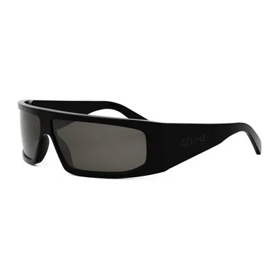Celine Mini Shiny Black Smoke Sunglasses