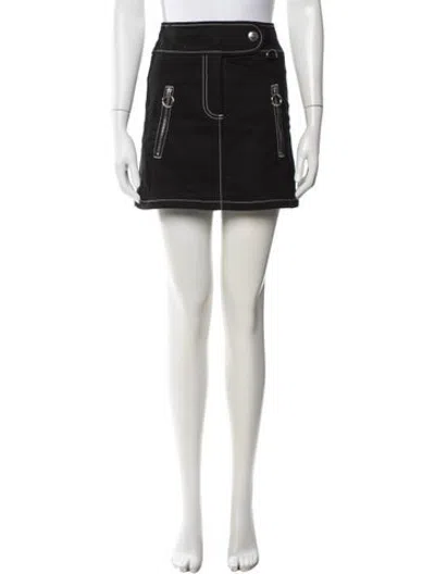 Pre-owned Celine Mini Skirt In Black