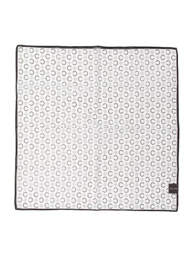 Pre-owned Celine Patterned Scarf In White