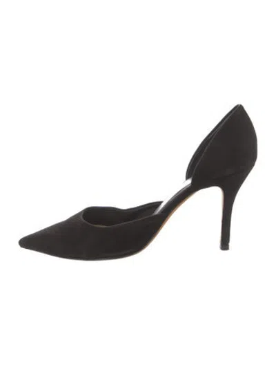 Pre-owned Celine Suede Pumps In Black