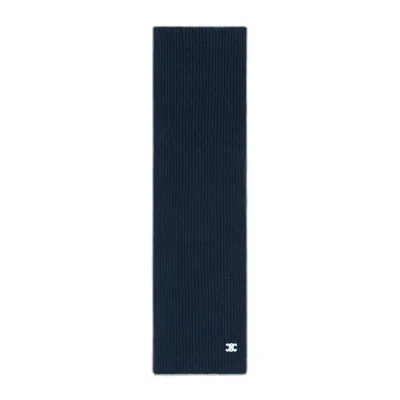 Celine Triomphe Scarf In Navy