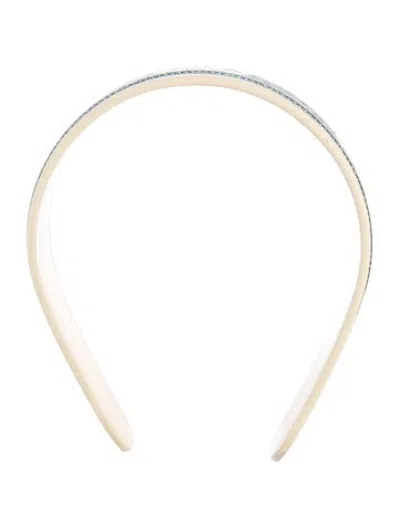 Pre-owned Celine Triomphe Wide Headband In Neutrals