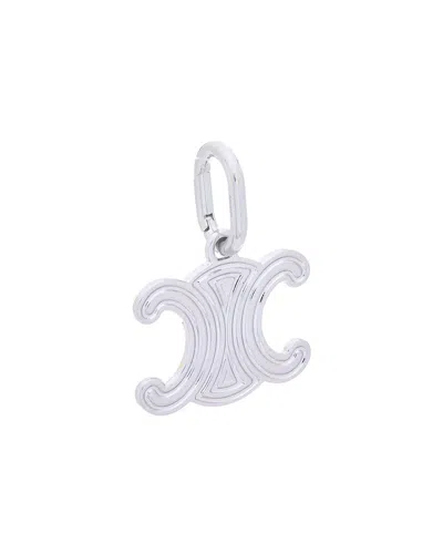 Celine Triomphe Wire Charm In Metallic