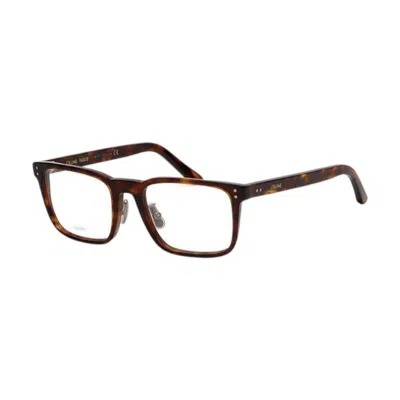 Celine Unisex Havana Clear Demo Lens Eyeglasses