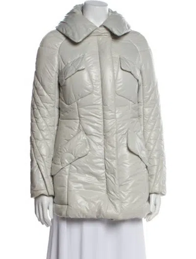 Pre-owned Celine Vintage Late 1990's - Early 2000's Down Coat In Grey