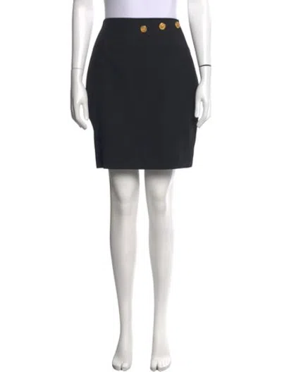 Pre-owned Celine Vintage Mini Skirt In Blue
