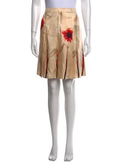 Pre-owned Celine Vintage Mini Skirt In Neutrals
