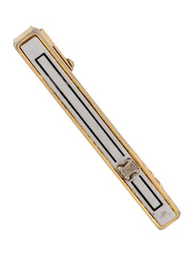 Pre-owned Celine Vintage Two-tone Tie Clip In Multicolor