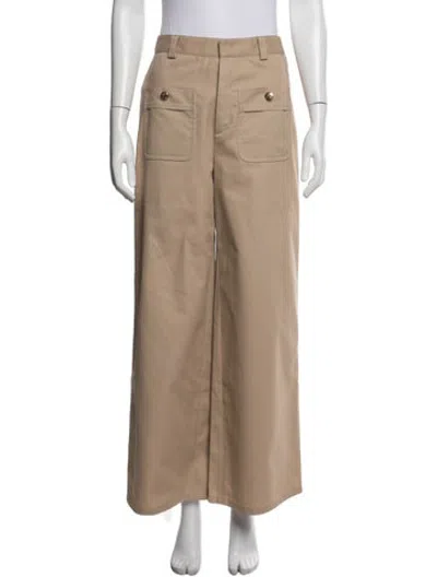 Pre-owned Celine Wide Leg Pants In Neutrals