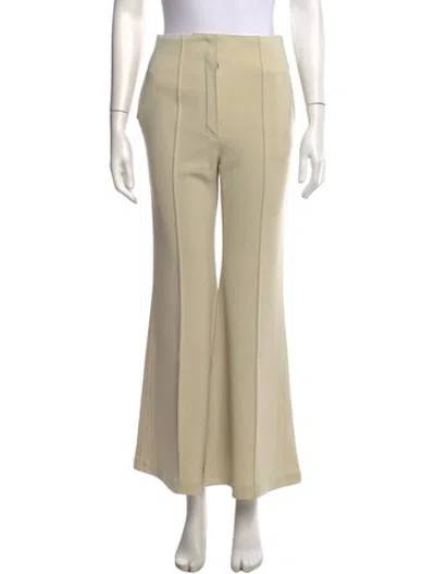 Pre-owned Celine Wool Flared Pants In Neutrals