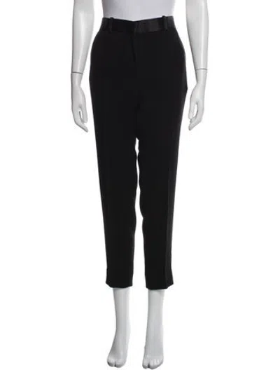 Pre-owned Celine Wool Straight Leg Pants In Black