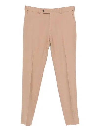 Cellar Door Kids' Tapered-leg Button Wool Trousers In Multi
