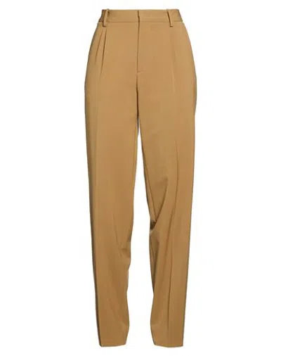 Cellar Door Woman Pants Khaki Size 10 Virgin Wool, Polyester, Elastane In Brown