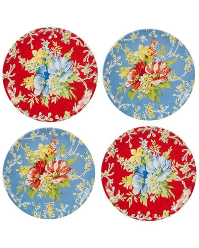 Certified International Blossom Set Of 4 Dinner Plates In Multi