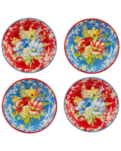 Certified International Blossom Set Of 4 Soup Bowls In Multi