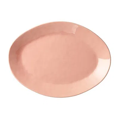 Certified International Stoneware Serving Platter In Pink