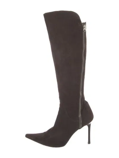 Pre-owned Cesare Paciotti Suede Boots In Brown