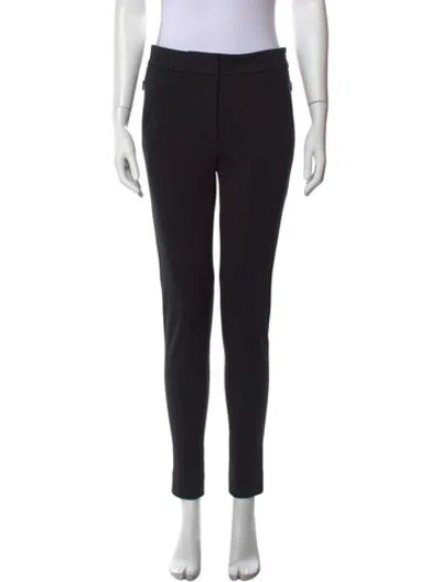 Pre-owned Ch Carolina Herrera Straight Leg Pants In Black