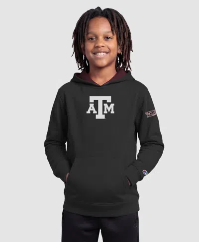 Champion Kids' Big Boys' And Girls' Black Texas A&m Aggies Fleece Hoodie