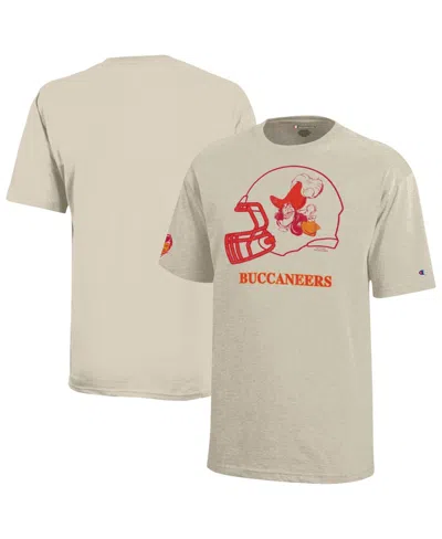 Champion Kids' Big Boys' And Girls' Disney X Oatmeal Tampa Bay Buccaneers Captain Hook T-shirt In Neutral
