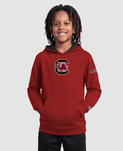 Champion Kids' Big Boys' And Girls' Garnet South Carolina Gamecocks Fleece Hoodie In Burgundy
