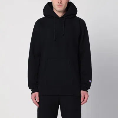 Champion Black Cotton Hoodie