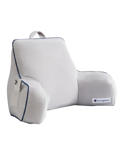 Champion Faux Wool Backrest Pillow, 30" X 17" In Gray