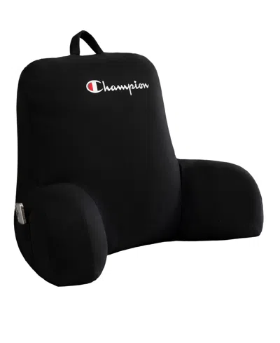Champion Jersey Knit Backrest Pillow, 29" X 24.5" In Black