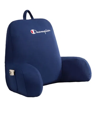 Champion Jersey Knit Backrest Pillow, 29" X 24.5" In Navy
