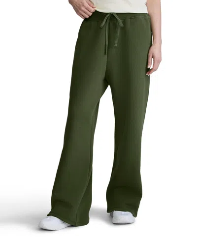 Champion Women's Wide-leg Fleece Sweatpants In Chive