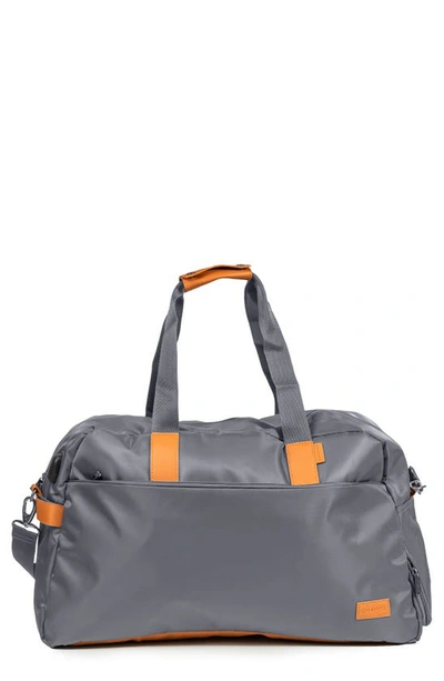 Champs Water Resistant Nylon Duffle Bag In Grey