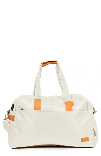Champs Water Resistant Nylon Duffle Bag In Neutral