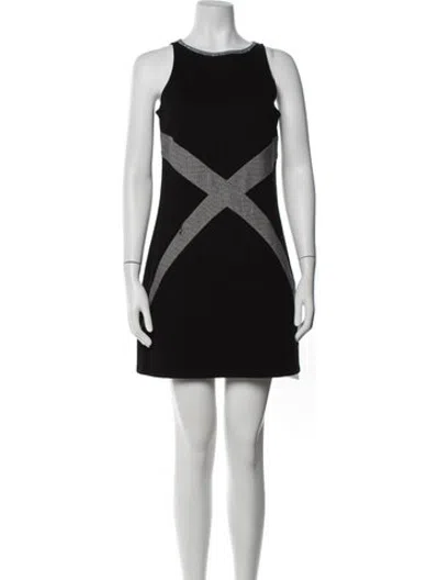 Pre-owned Chanel 2013 Mini Dress In Black