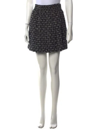 Pre-owned Chanel 2013 Mini Skirt In Black