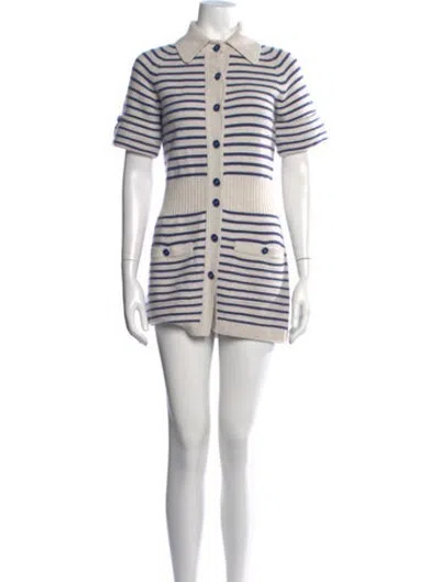 Pre-owned Chanel 2015 Mini Dress In Neutrals