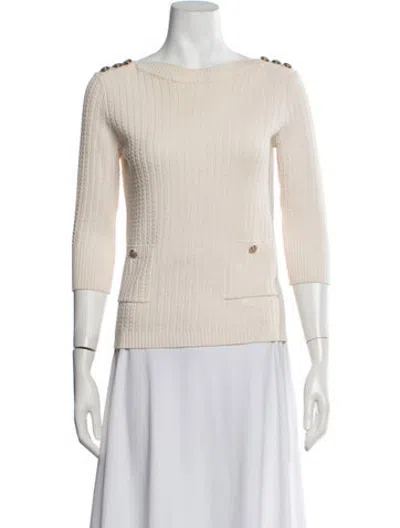 Pre-owned Chanel 2018 Paris-hamburg Sweater In Neutrals