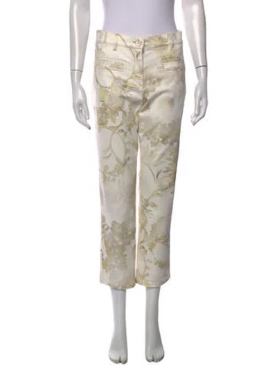 Pre-owned Chanel 2018 Straight Leg Pants In Neutrals
