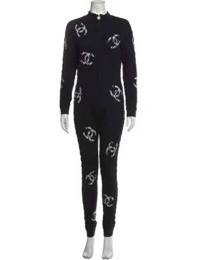Pre-owned Chanel 2019 Coco Neige Jumpsuit Jumpsuit In Black
