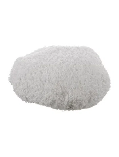 Pre-owned Chanel 2019 Tweed Beret In White